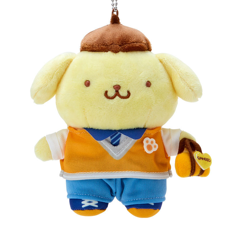 Sanrio Japan Gakuen Kirameki Club Pompompurin Plush Keychain