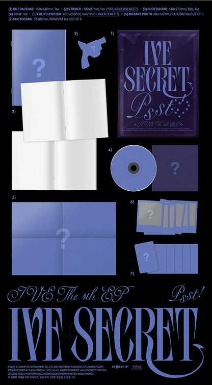 [PRE-ORDER] IVE THE 4TH EP ALBUM [IVE SECRET/STANDARD VER.]
