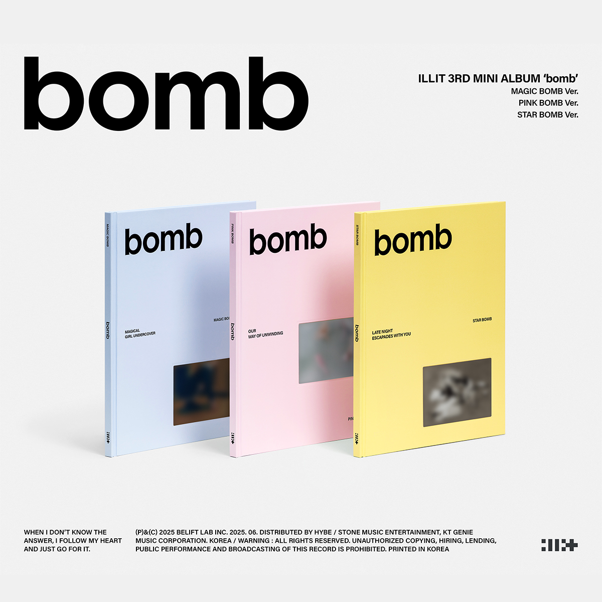 ILLIT 3RD MINI ALBUM [BOMB/STANDARD VER.] – Kawaii Alley
