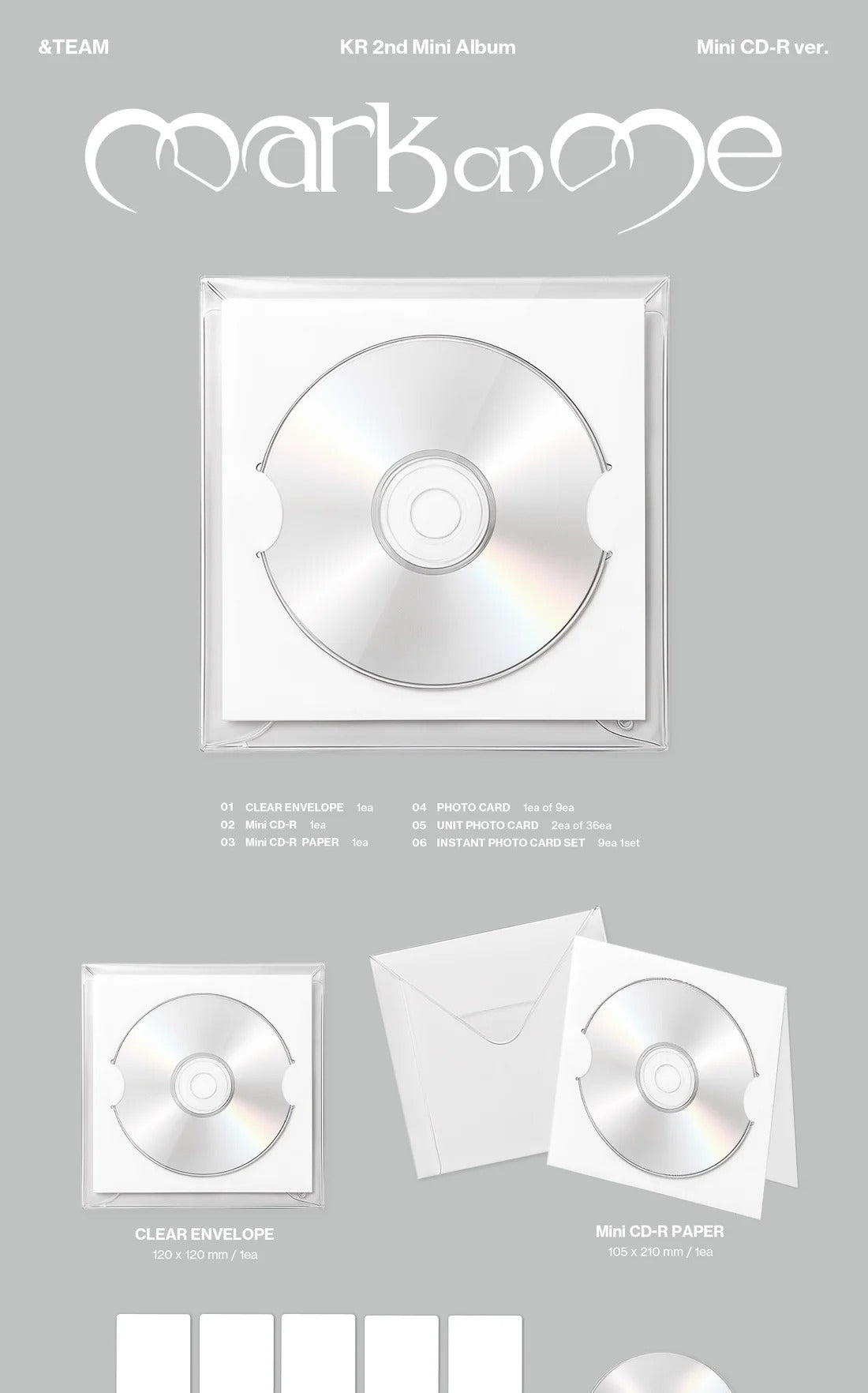 [PRE-ORDER] &TEAM KR 2ND MINI ALBUM [MARK ON ME/MINI CD-R VER.]