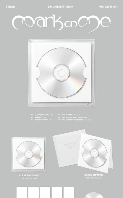 [PRE-ORDER] &TEAM KR 2ND MINI ALBUM [MARK ON ME/MINI CD-R VER.]