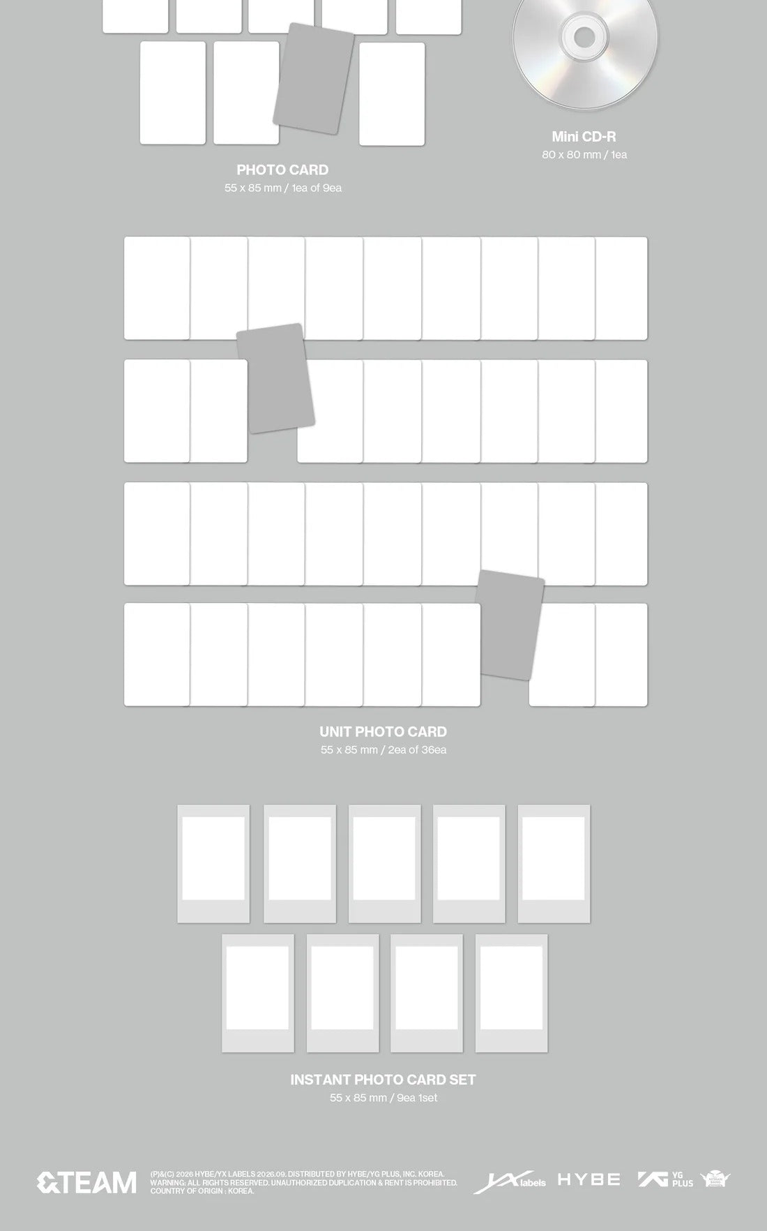 [PRE-ORDER] &TEAM KR 2ND MINI ALBUM [MARK ON ME/MINI CD-R VER.]