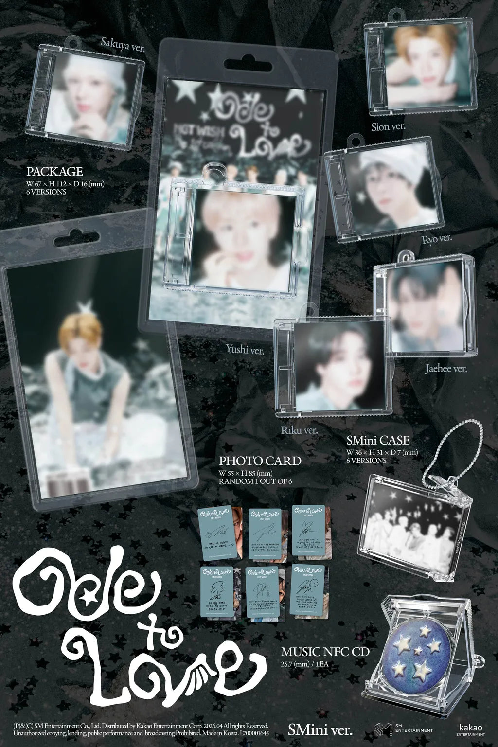 NCT WISH 1st Full Album [Ode to Love / SMini Ver]