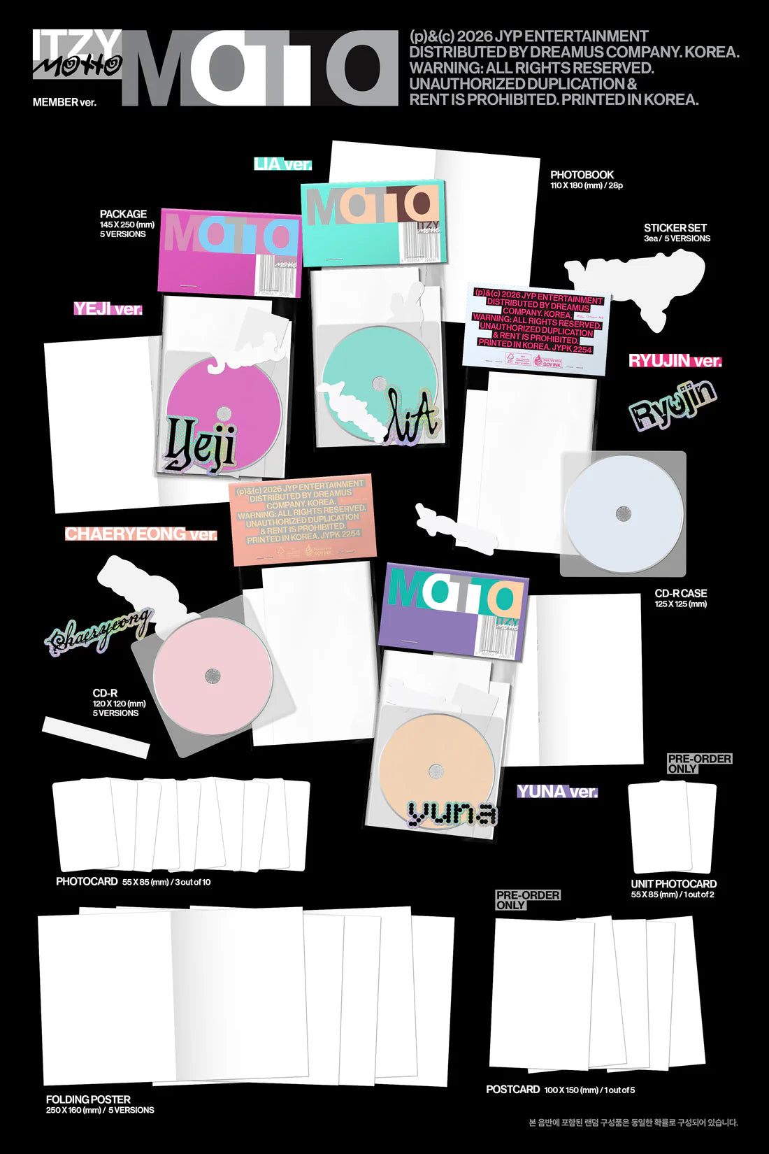 ITZY 12TH MINI ALBUM [MOTTO / Member Ver]