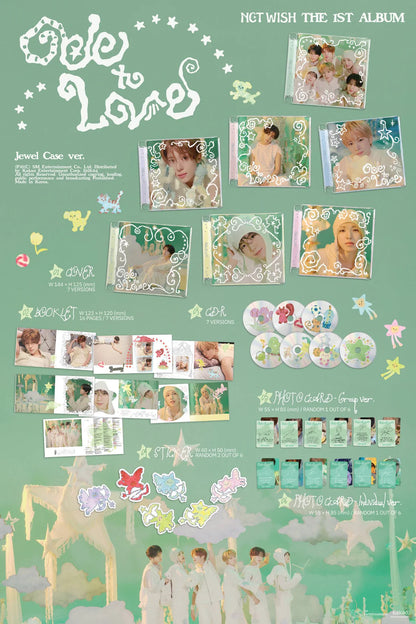 NCT WISH 1st Full Album [Ode to Love / Jewel Case Ver.]