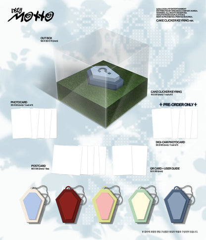 ITZY 12TH MINI ALBUM [MOTTO / Cake Clicker Keyring Ver]