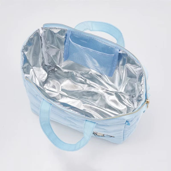 Sanrio Cinnamoroll quilted insulated lunch bag side
