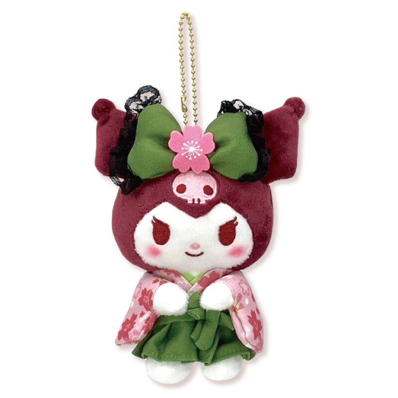 Sanrio Japan Kimono Plush Keychain Match Series Kuromi