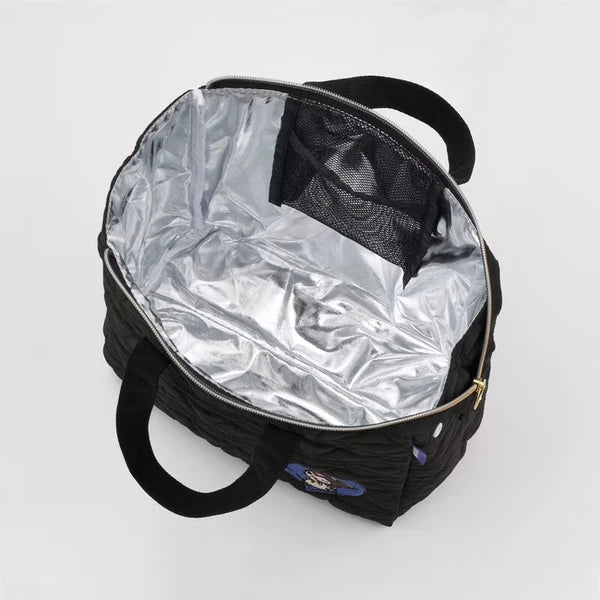 Sanrio Kuromi quilted insulated lunch bag interior