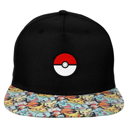 Pokeball Characters AOP Bill Black Snapback