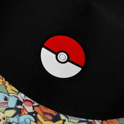 Pokeball Characters AOP Bill Black Snapback