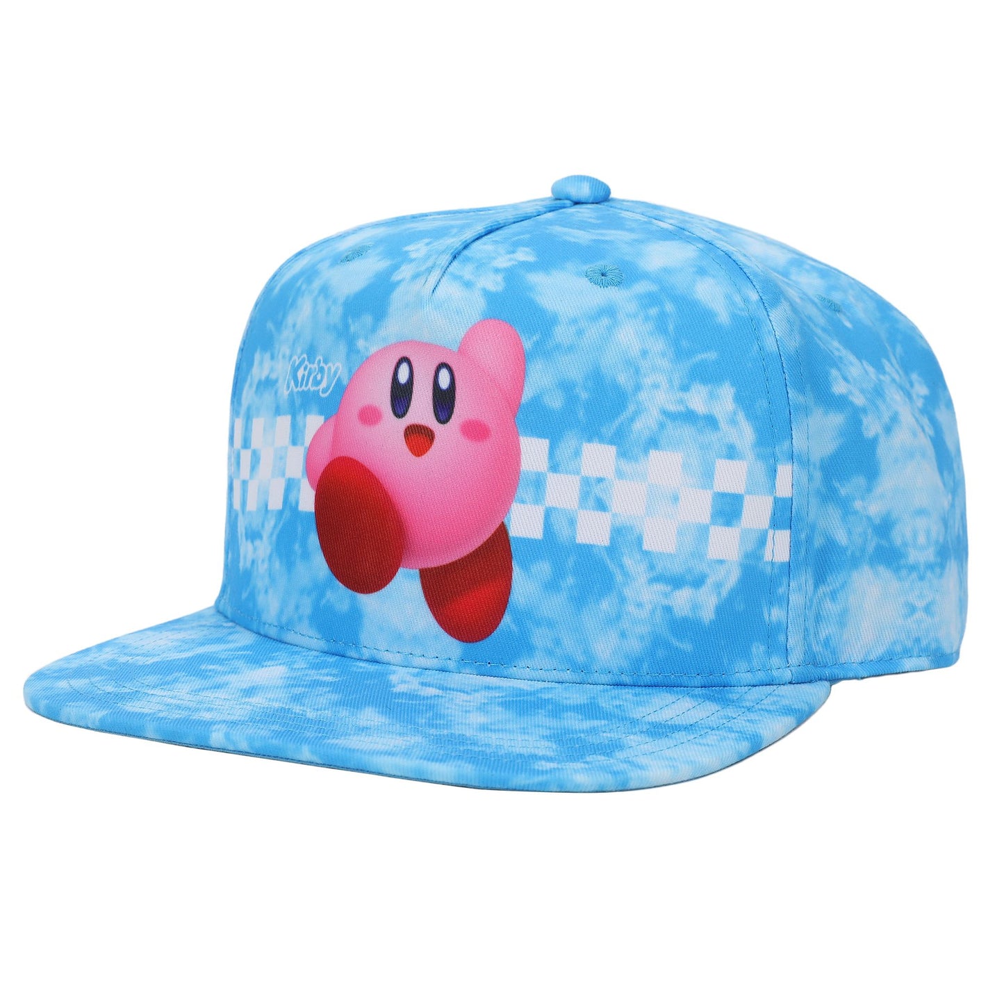 Kirby On Cloud Pattern Baseball Snapback Cap