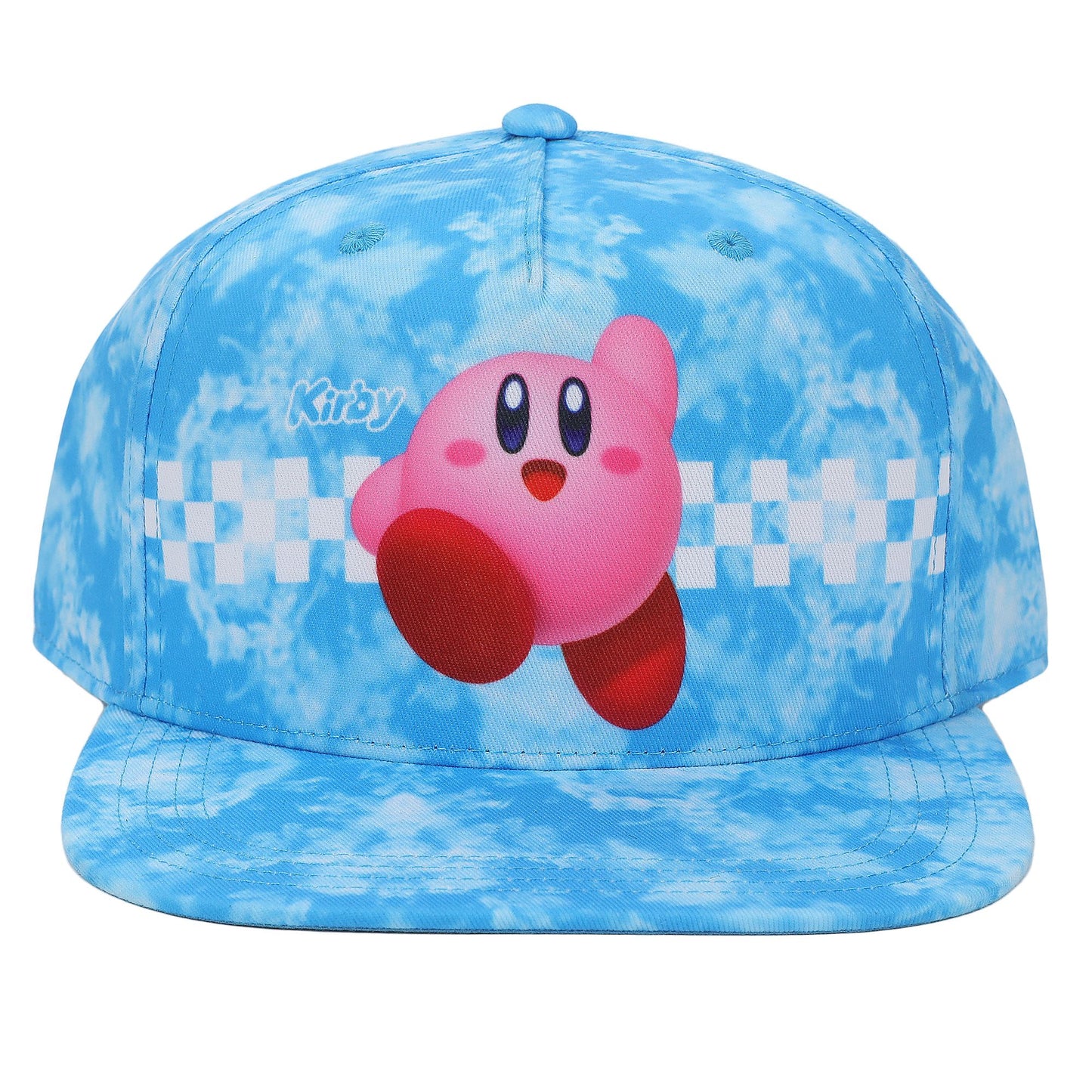 Kirby On Cloud Pattern Baseball Snapback Cap