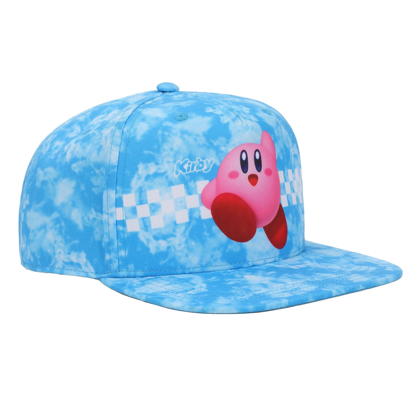 Kirby On Cloud Pattern Baseball Snapback Cap