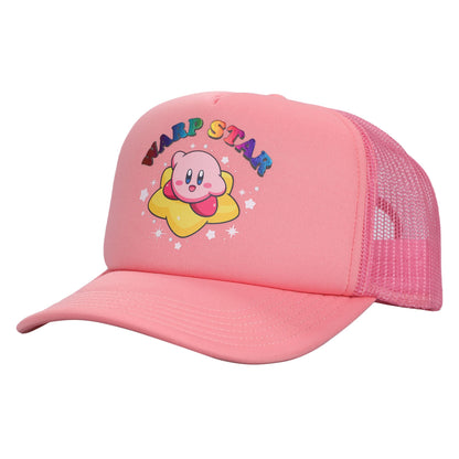 Kirby Warp Star Pink Mesh Snapback Hat