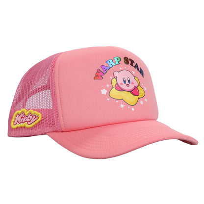 Kirby Warp Star Pink Mesh Snapback Hat