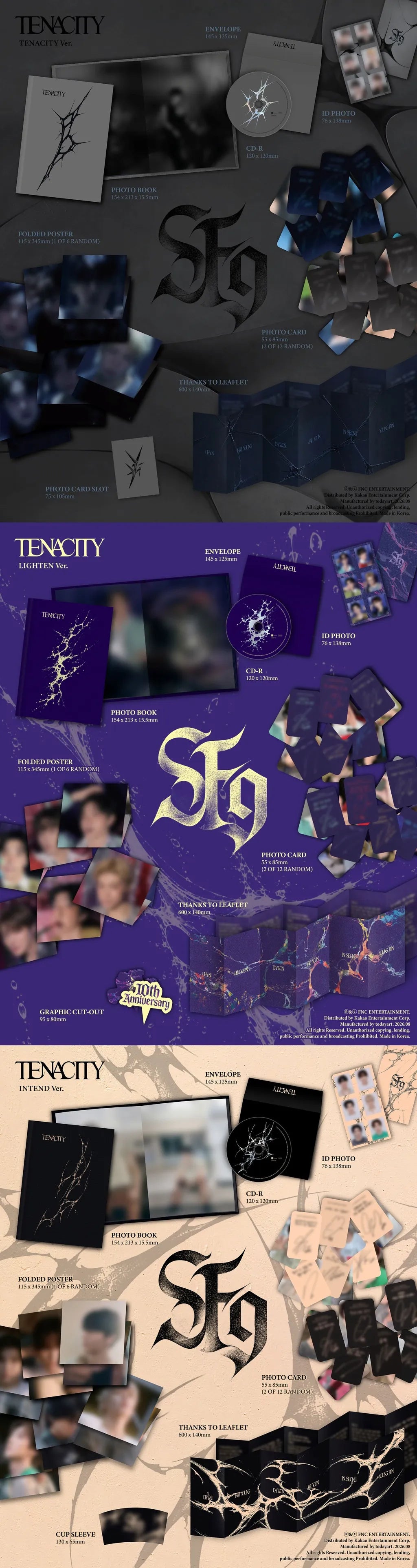SF9 TENACITY album contents