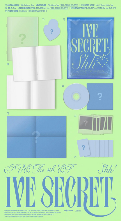 [PRE-ORDER] IVE THE 4TH EP ALBUM [IVE SECRET/STANDARD VER.]