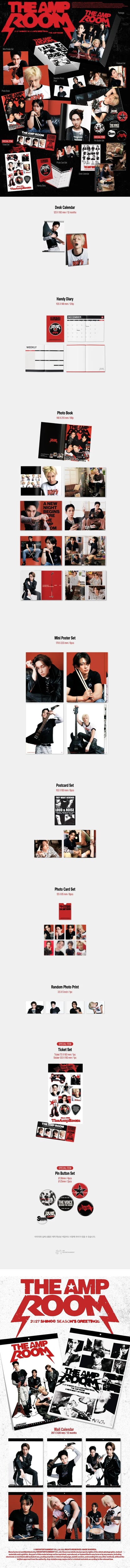 SHINee 2027 Season’s Greetings contents; wall calendar sold separately