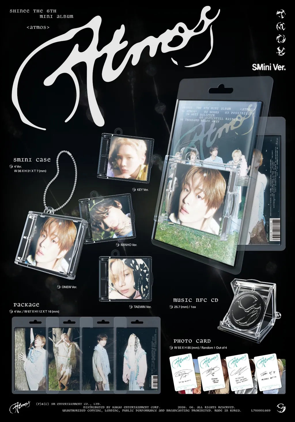 SHINee Atmos SMini Ver contents