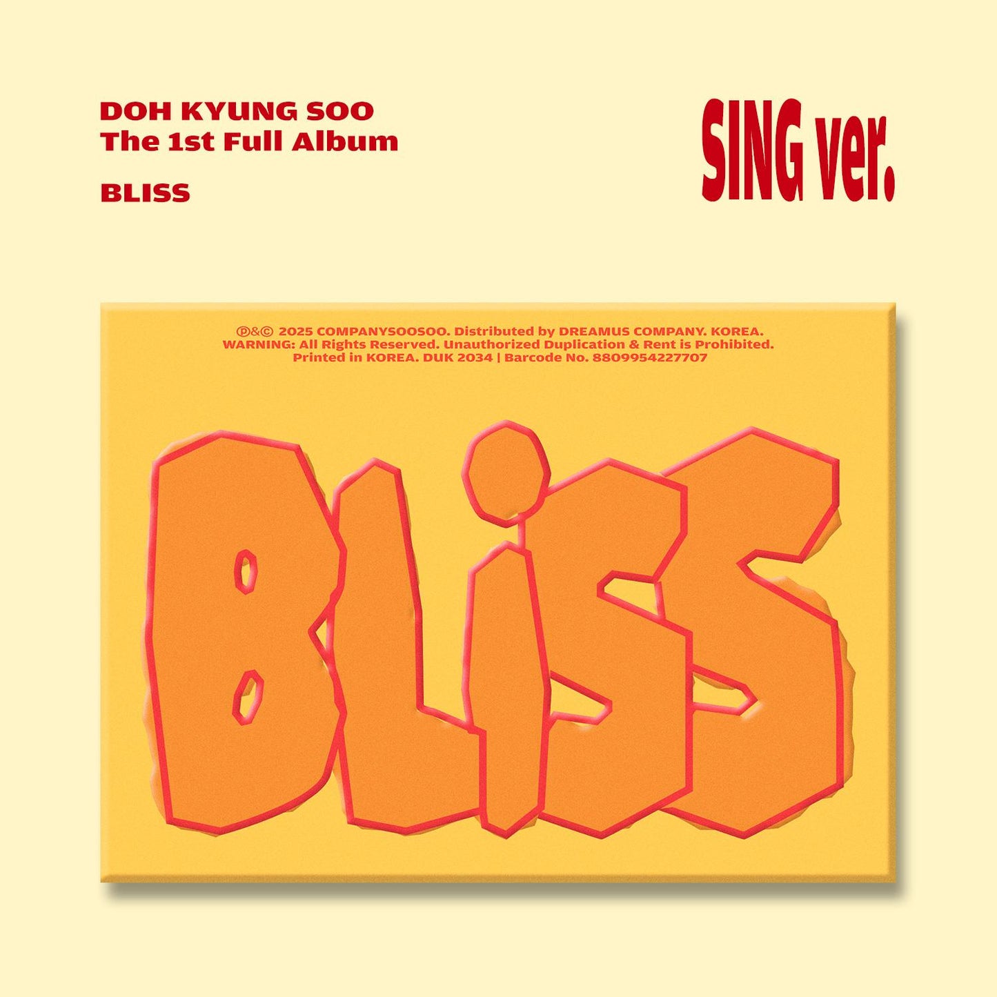 도경수 (D.O.) THE 1ST FULL ALBUM [BLISS]
