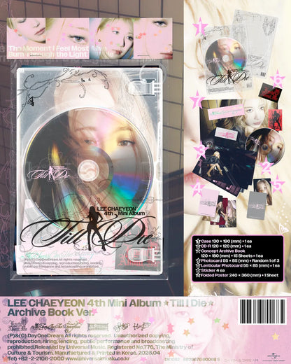 LEE CHAEYEON 4th Mini Album [Till I Die/Archive Book Ver.]