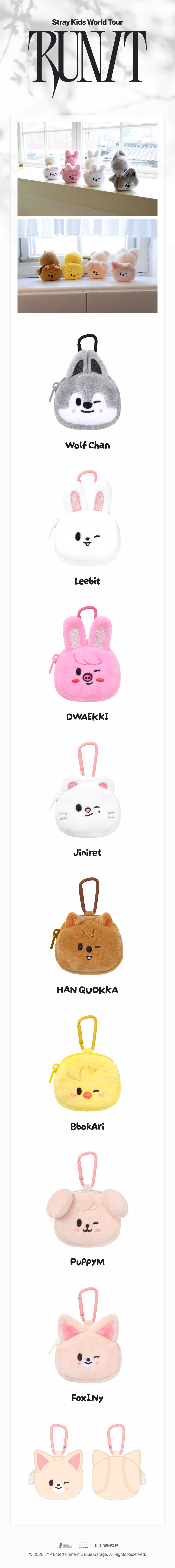 Stray Kids World Tour RIN:T SKZOO mini pouch character details