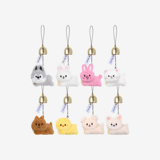 Stray Kids RUN IT MD SKZOO Plush Door Bell Keyring - all eight characters