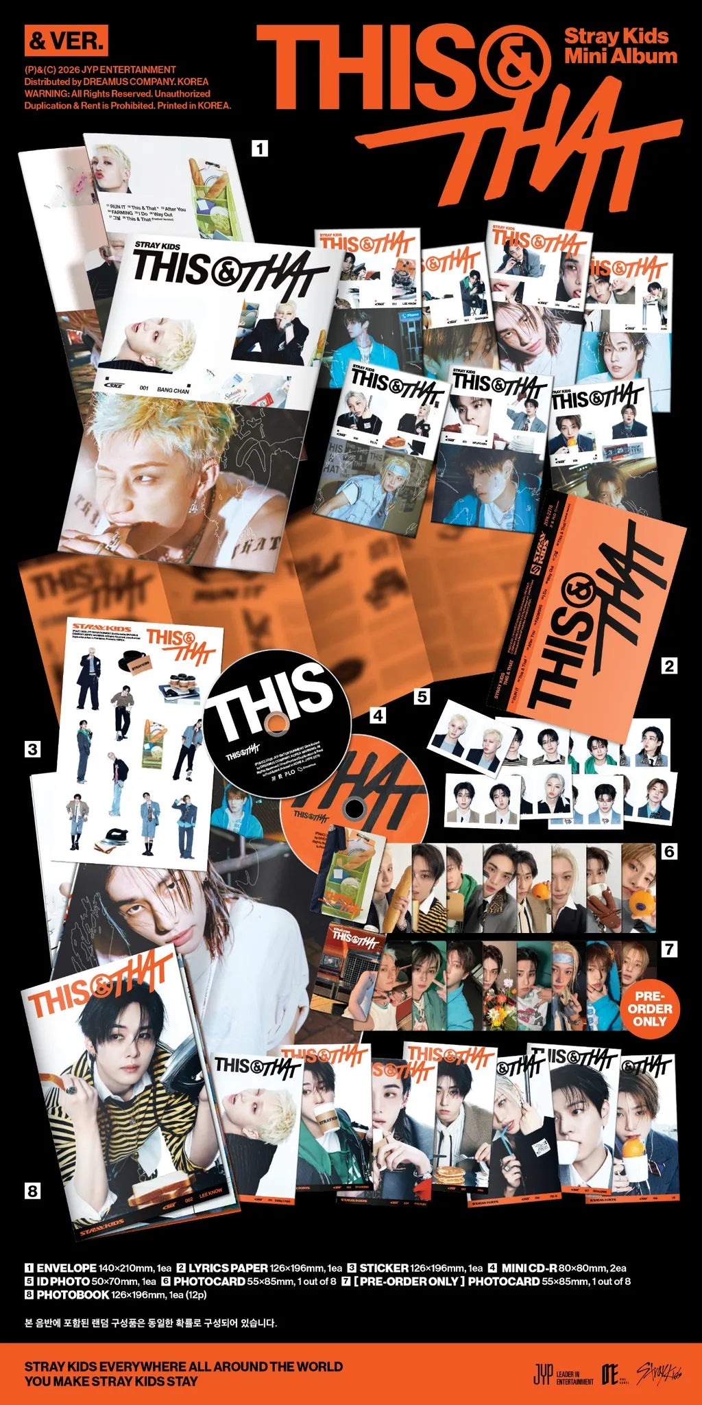 Stray Kids THIS & THAT & Ver. final contents