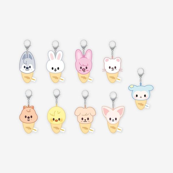 Stray Kids THIS & THAT Plush Keyring Ice Cream Ver. – all 9 types