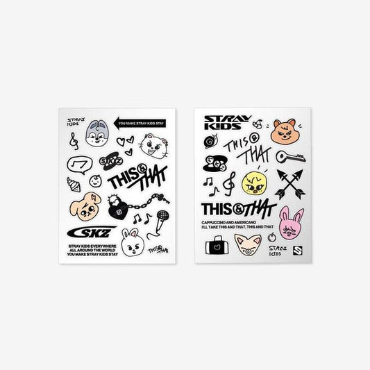 Stray Kids THIS & THAT Tattoo Sticker two-sheet set