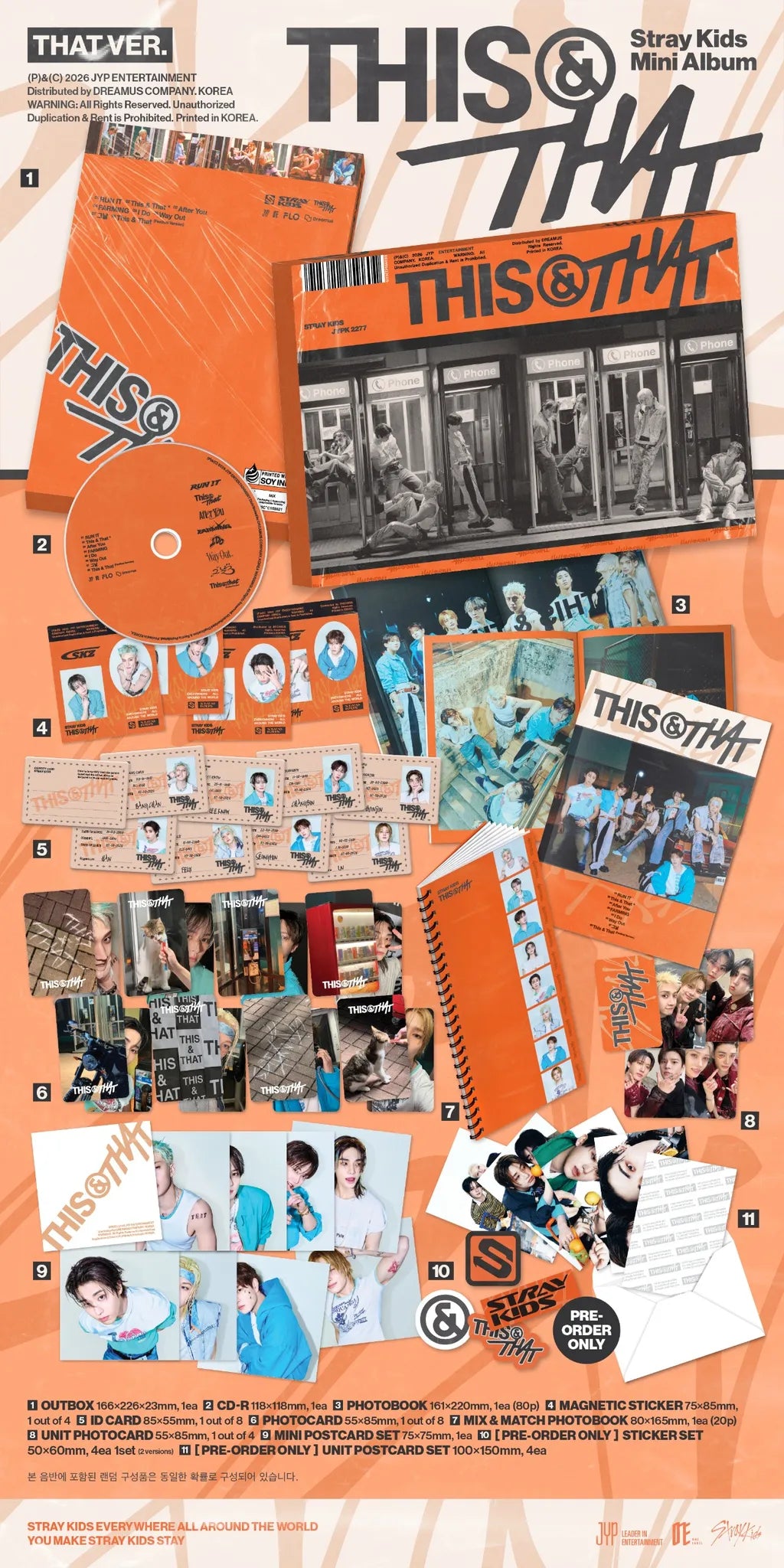Stray Kids THIS & THAT THAT Ver. contents
