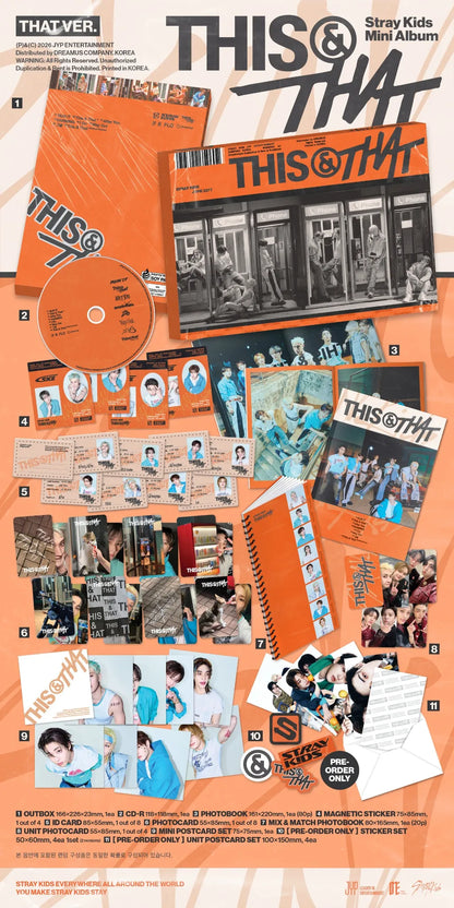 Stray Kids THIS & THAT THAT Ver. final contents