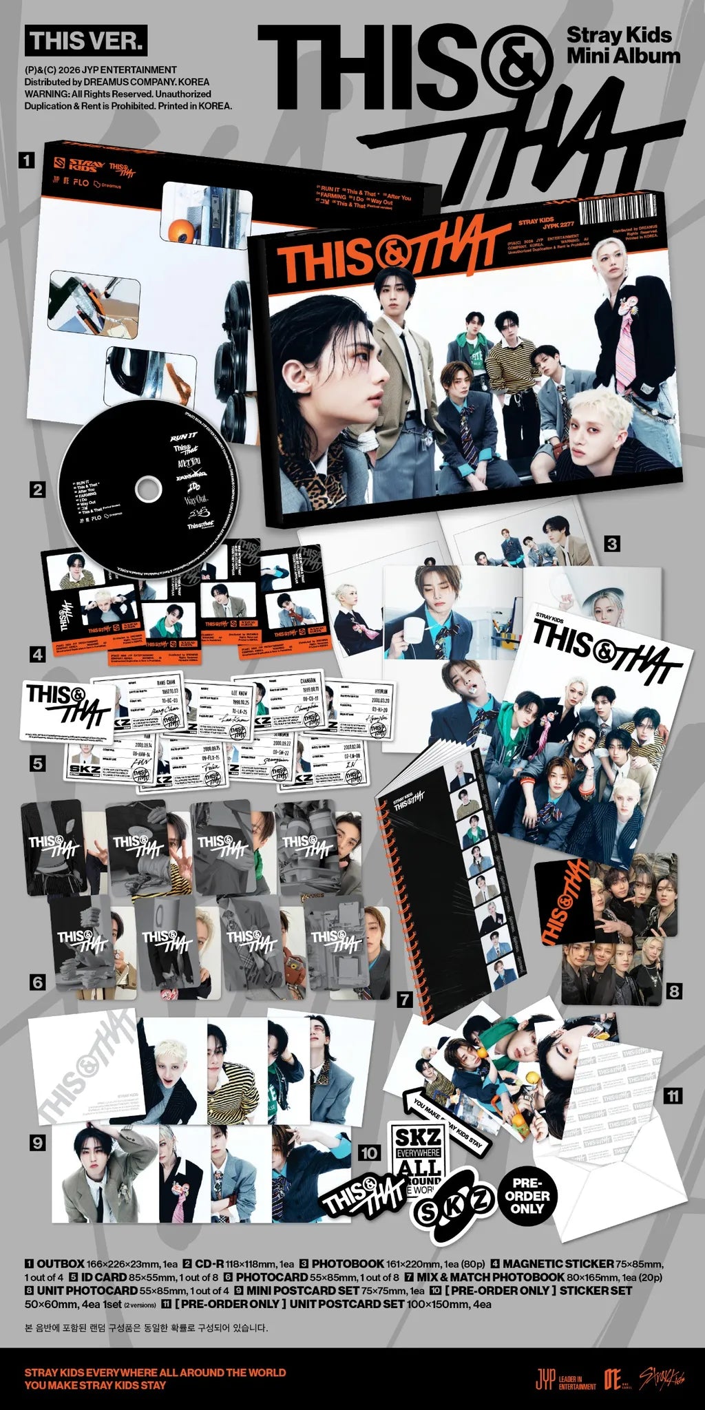Stray Kids THIS & THAT THIS Ver. final contents