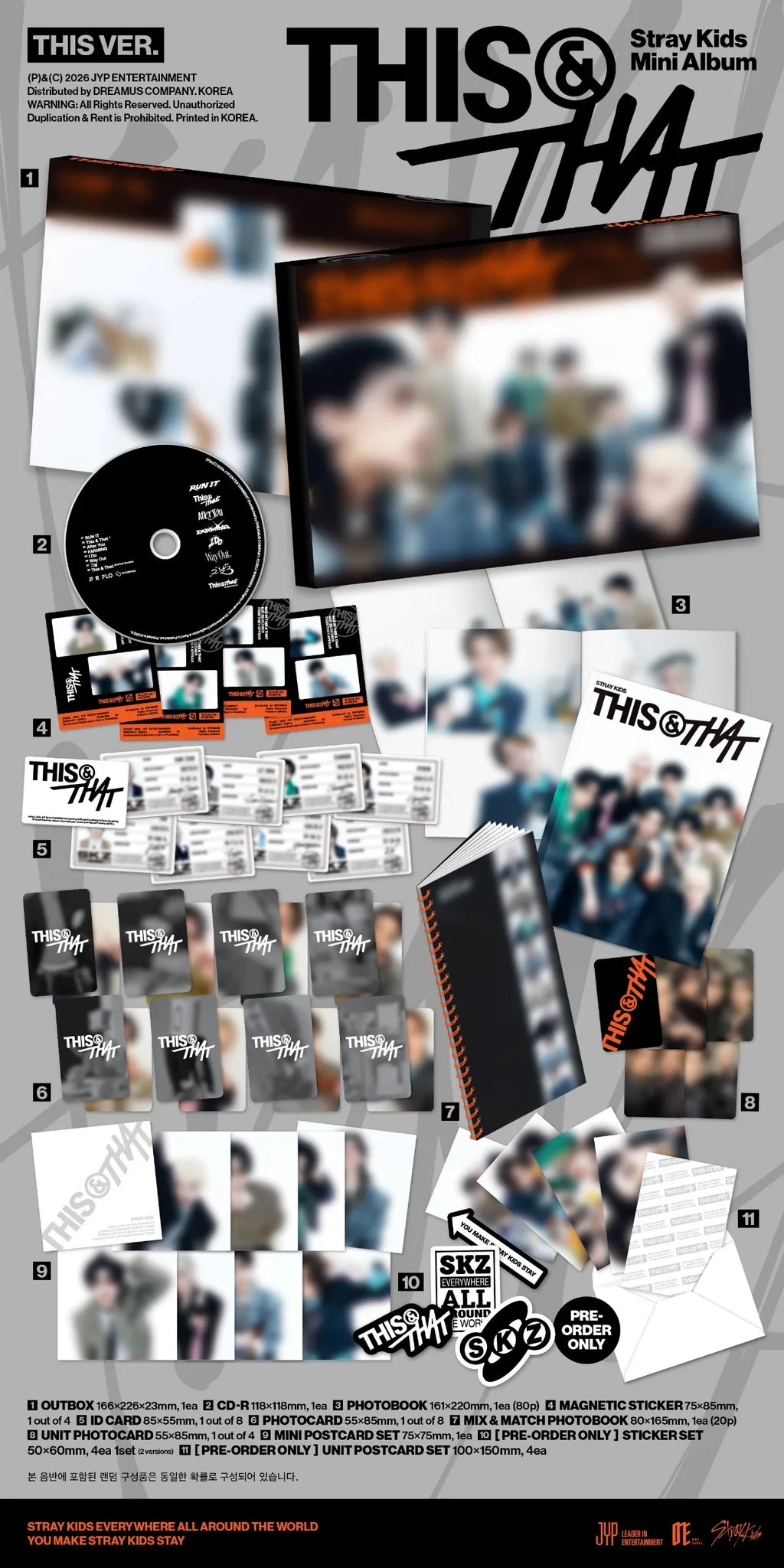 Stray Kids THIS & THAT THIS Ver official album contents