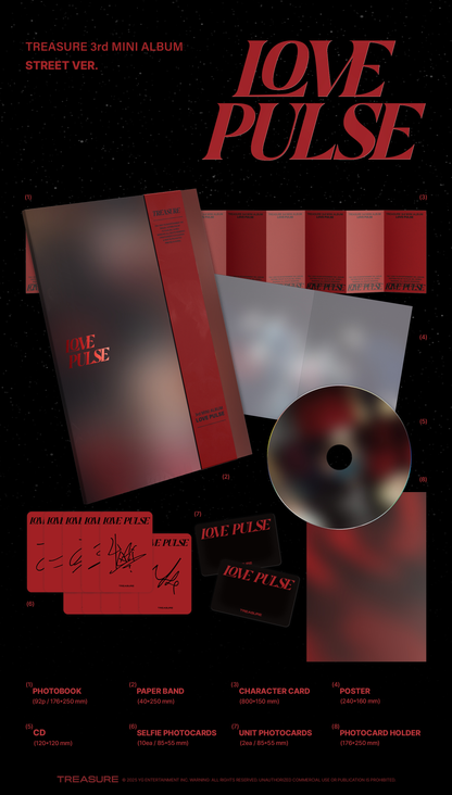 [PRE-ORDER] TREASURE 3RD MINI ALBUM [LOVE PULSE/STANDARD VER.]