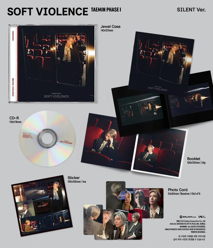 TAEMIN PHASE I SOFT VIOLENCE JEWEL Ver SILENT contents