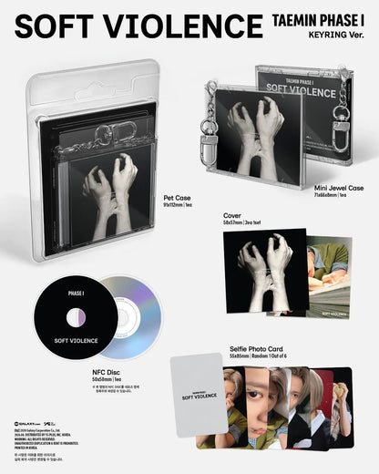 TAEMIN PHASE I SOFT VIOLENCE KEYRING Ver contents