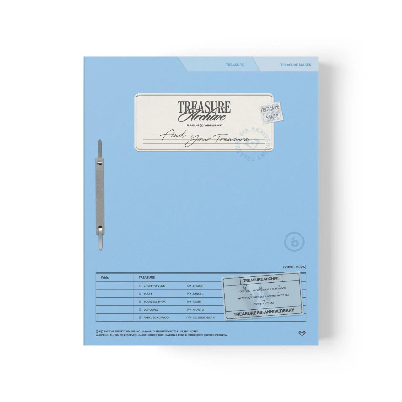 TREASURE Archive 6th Anniversary cover