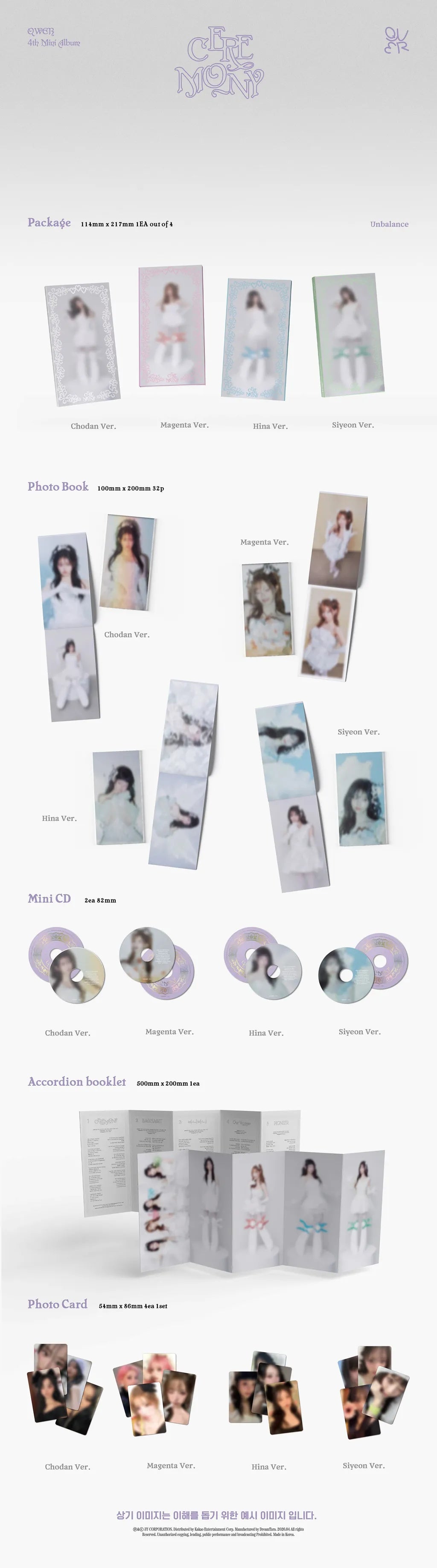 QWER 4th Mini Album [CEREMONY / Booklet Ver.]