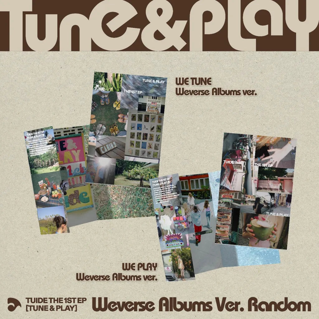 TUIDE The 1st EP TUNE & PLAY Weverse Albums Ver. Random - WE TUNE and WE PLAY