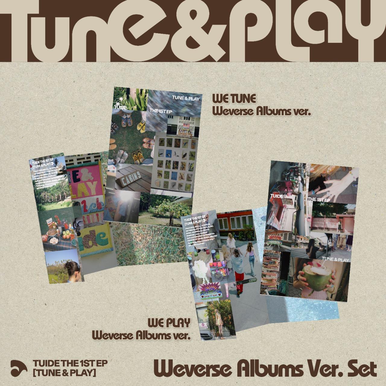 TUIDE The 1st EP TUNE & PLAY Weverse Albums Ver. Set - WE TUNE and WE PLAY