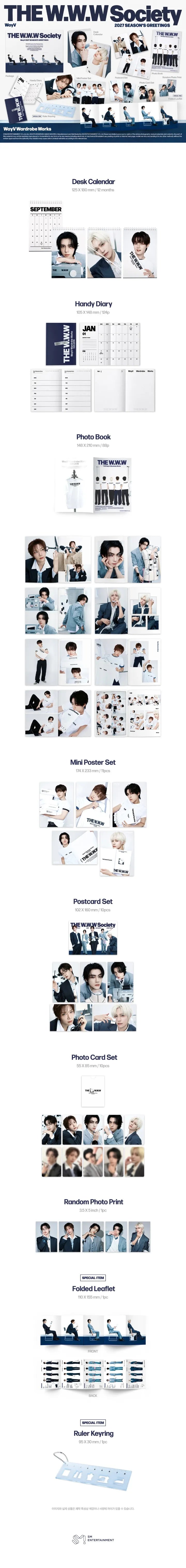 WayV 2027 Season’s Greetings THE W.W.W Society contents