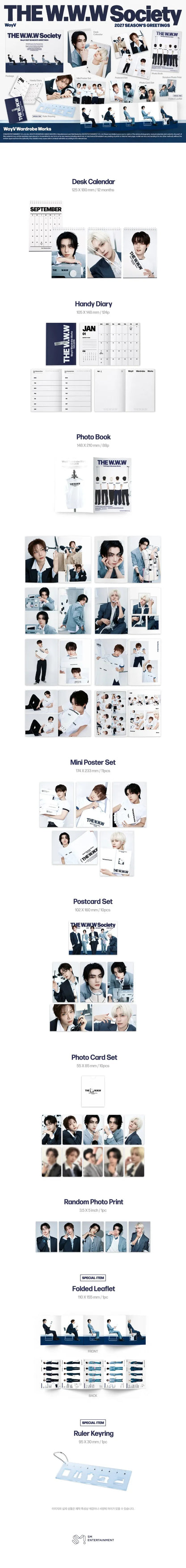 WayV 2027 Season’s Greetings THE W.W.W Society contents