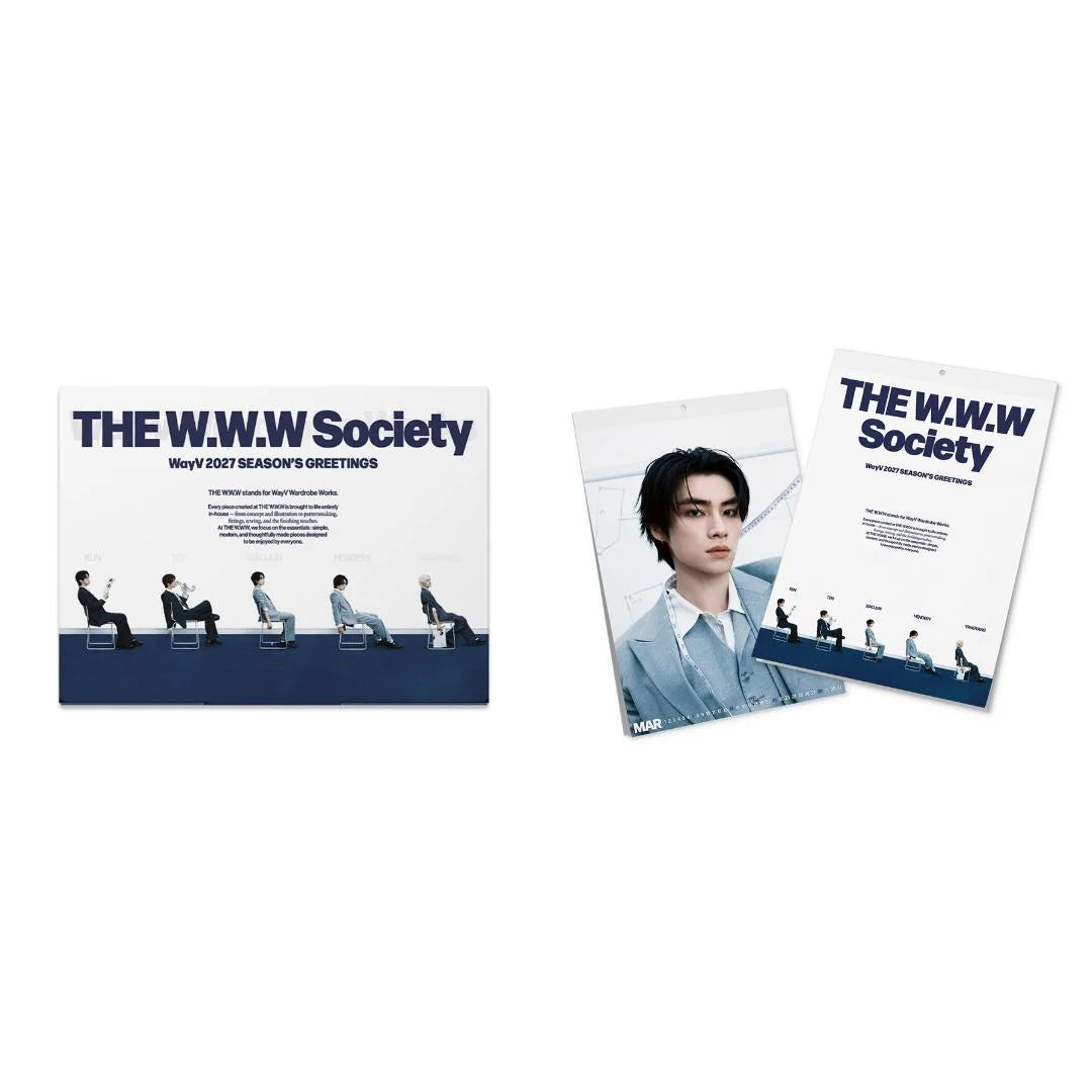 WayV 2027 THE W.W.W Society Season’s Greetings; wall calendar pictured is sold separately