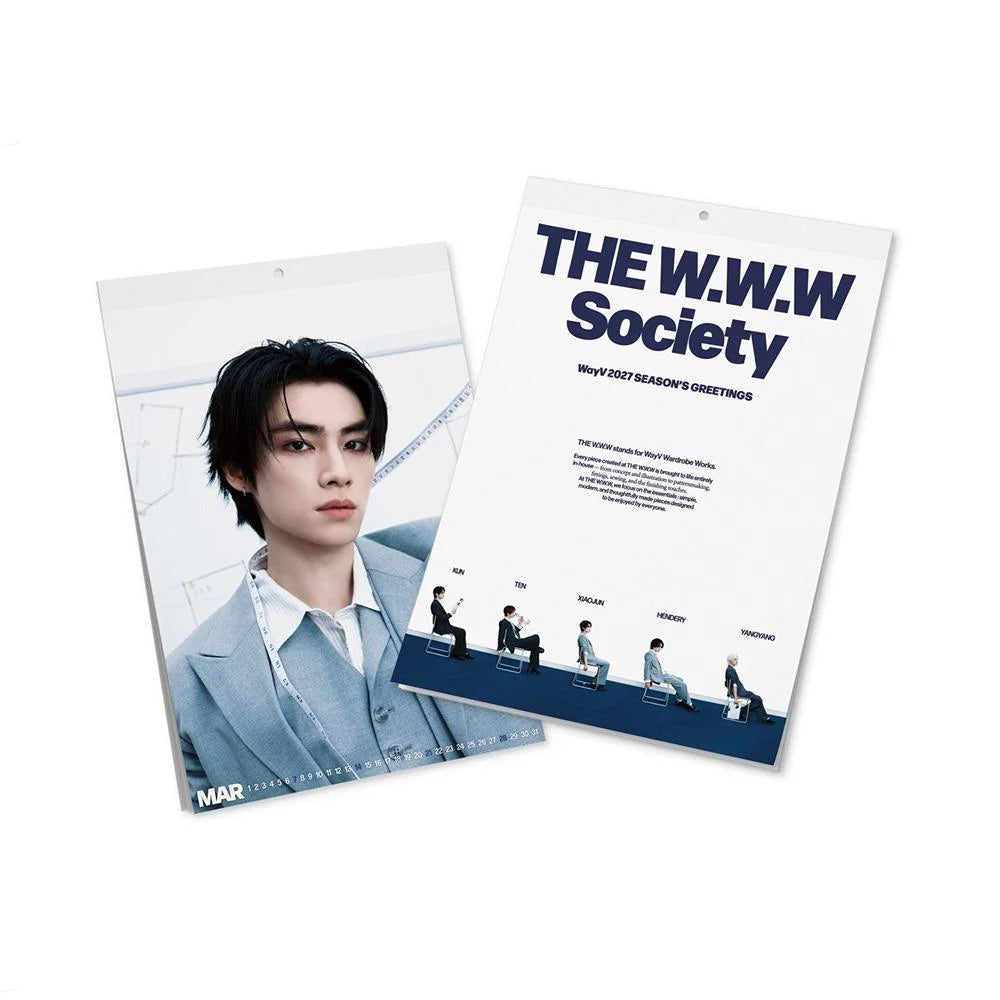 WayV 2027 wall calendar reference — sold separately