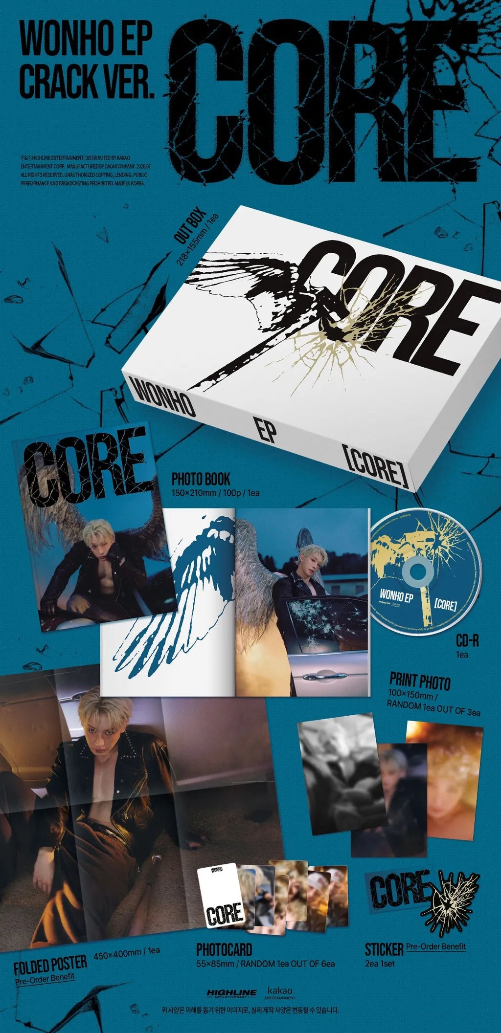 WONHO EP CORE Crack ver album contents