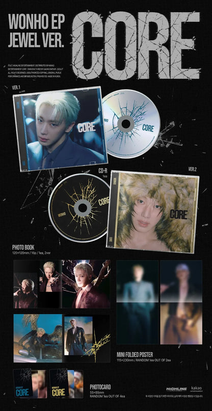 WONHO CORE Jewel Ver. package contents