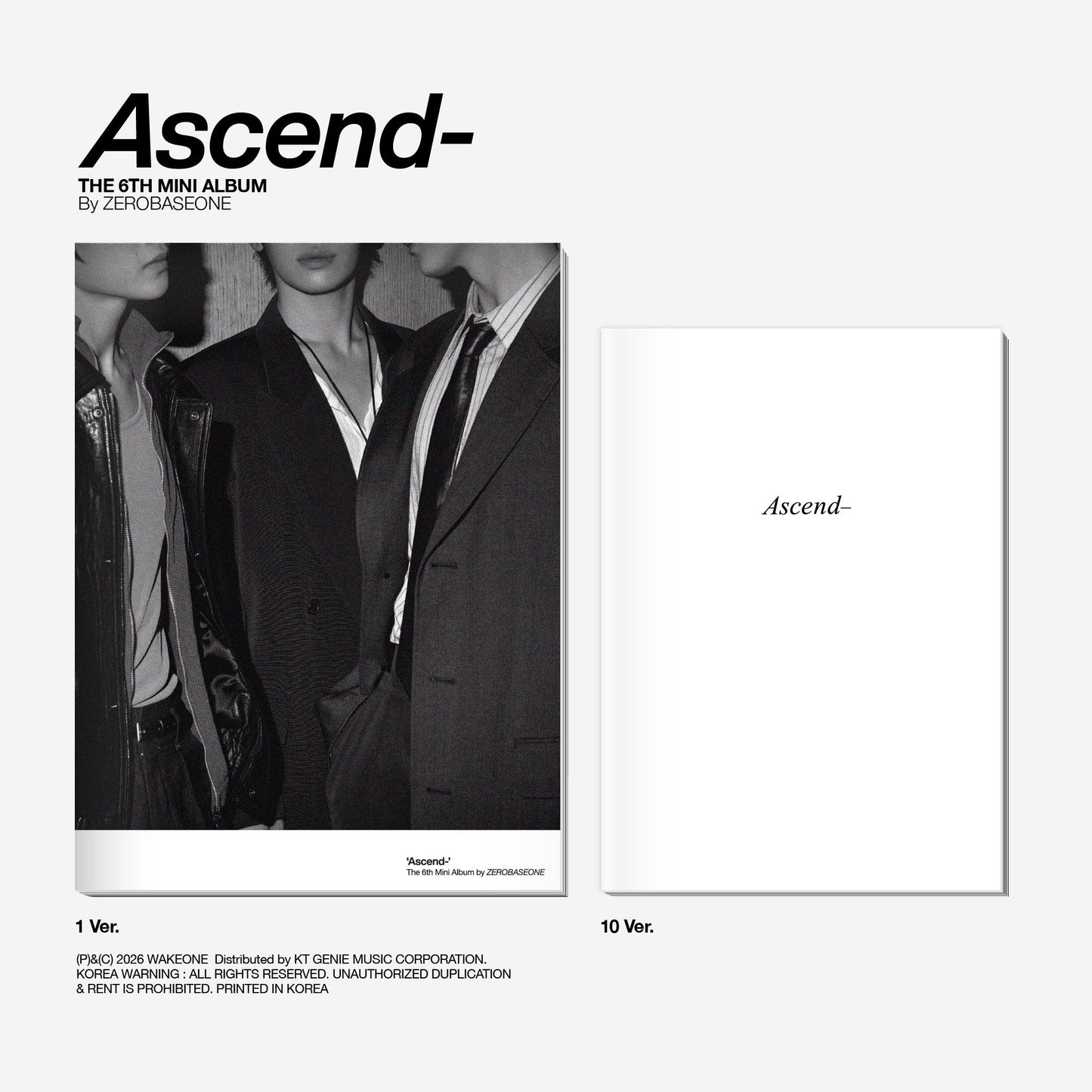 ZEROBASEONE The 6th Mini Album [Ascend- / Photobook Ver]