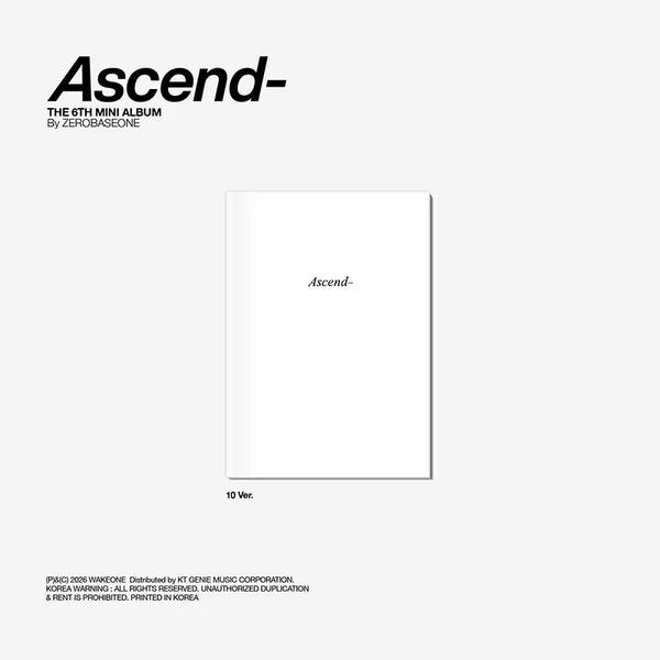 ZEROBASEONE The 6th Mini Album [Ascend- / Photobook Ver]